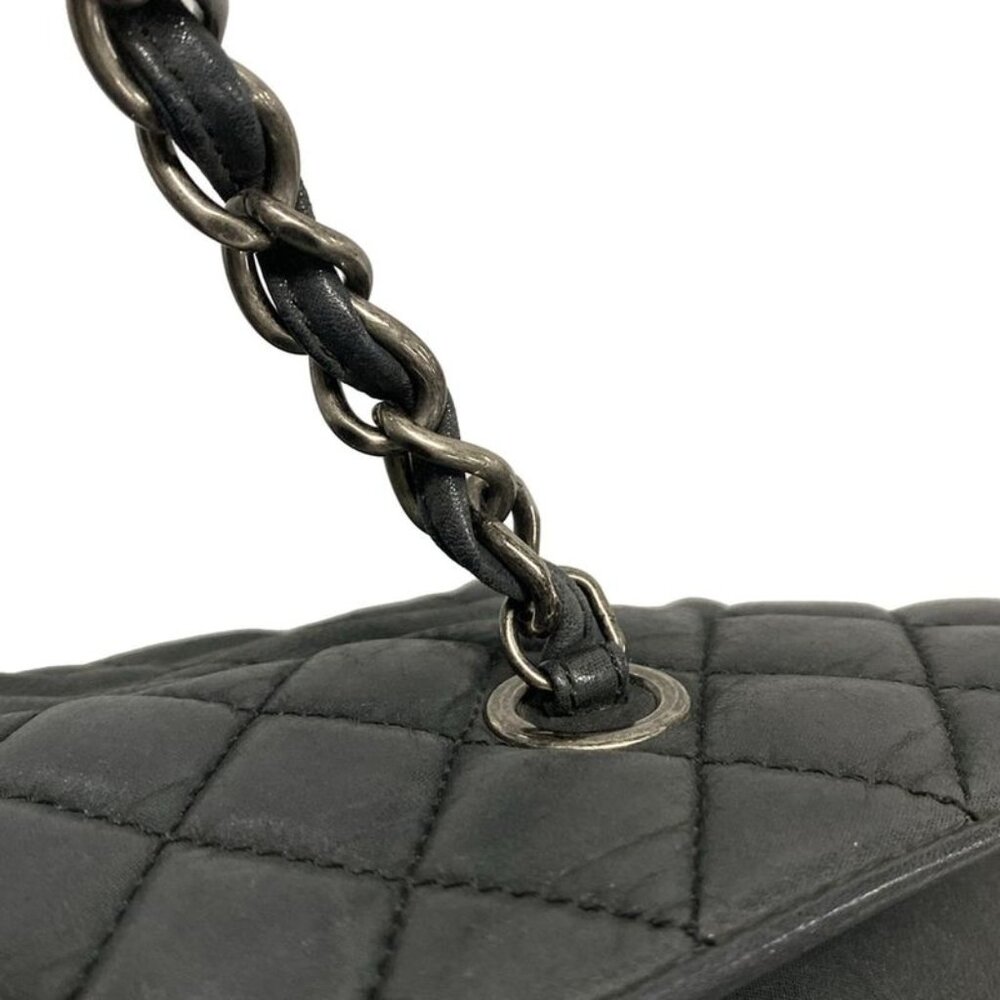 ★SOLD★ Chanel Shoulder Bag Quilted Black Chain Vintage Silver - Picture 10 of 15
